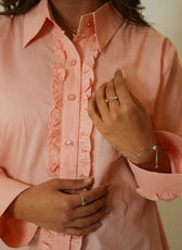 Cambridge Cotton Ruffled Shirt