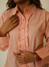 Cambridge Cotton Ruffled Shirt