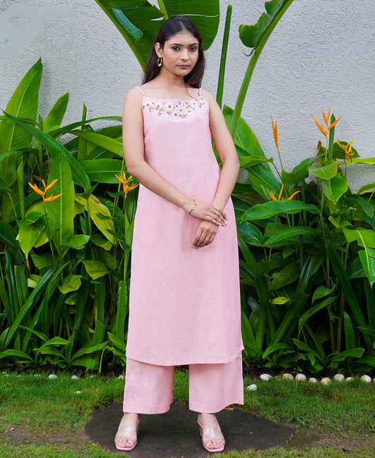 The Blooming Cham Kurta Set – Organic Cotton Kurta for Women