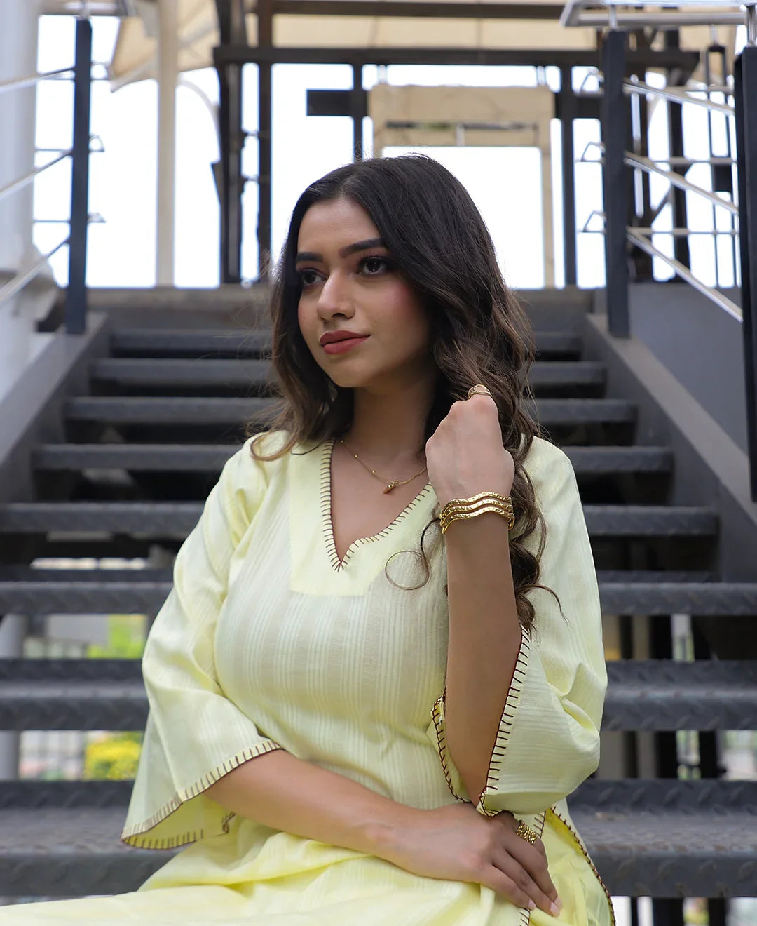 The Blanket Edge High Slit Straight Kurta