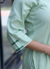 Princess Kantha Stitch Kurta Set