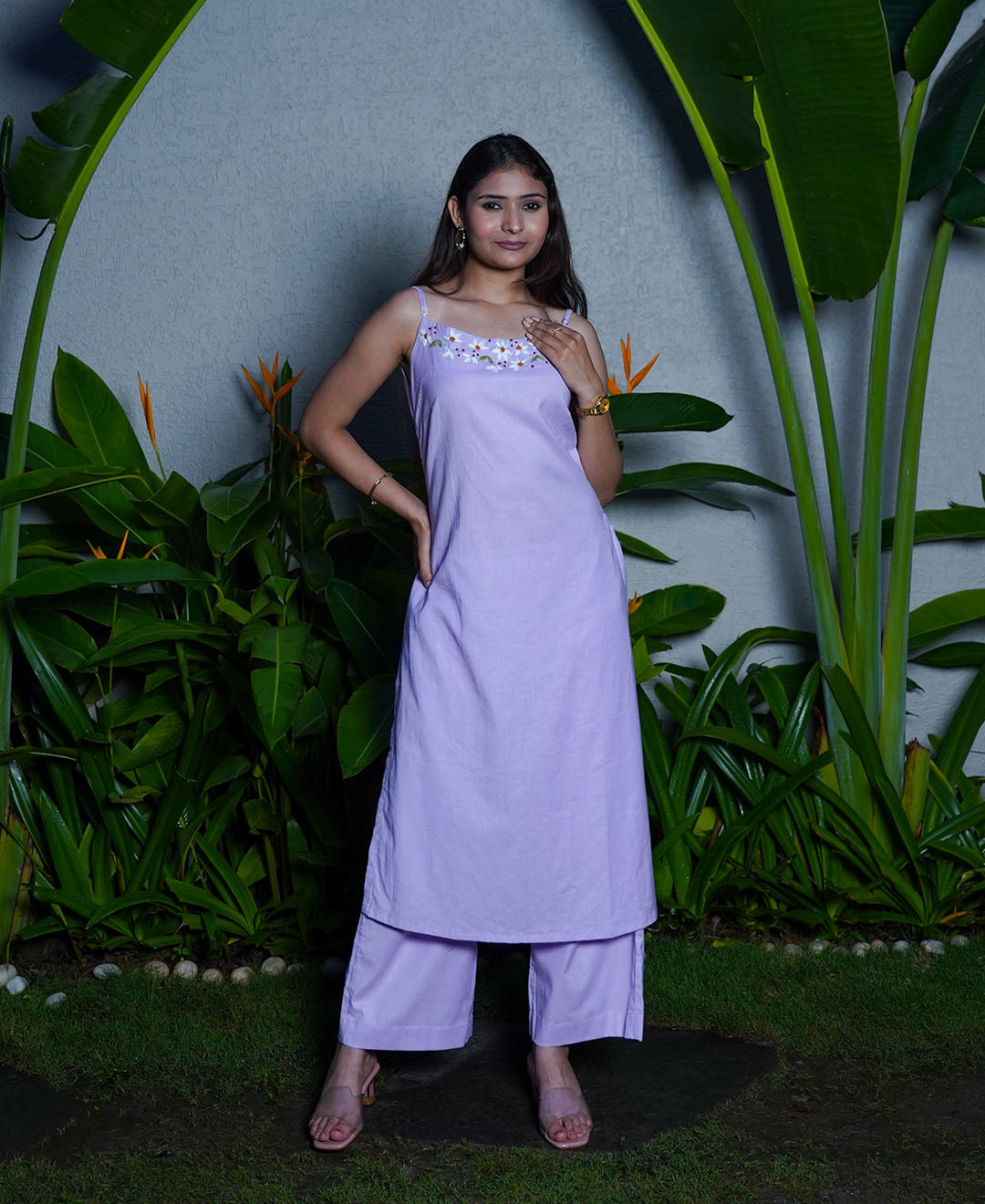 The Blooming Cham Kurta Set – Organic Cotton Kurta for Women