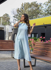 The Kantha stich A-line Dress