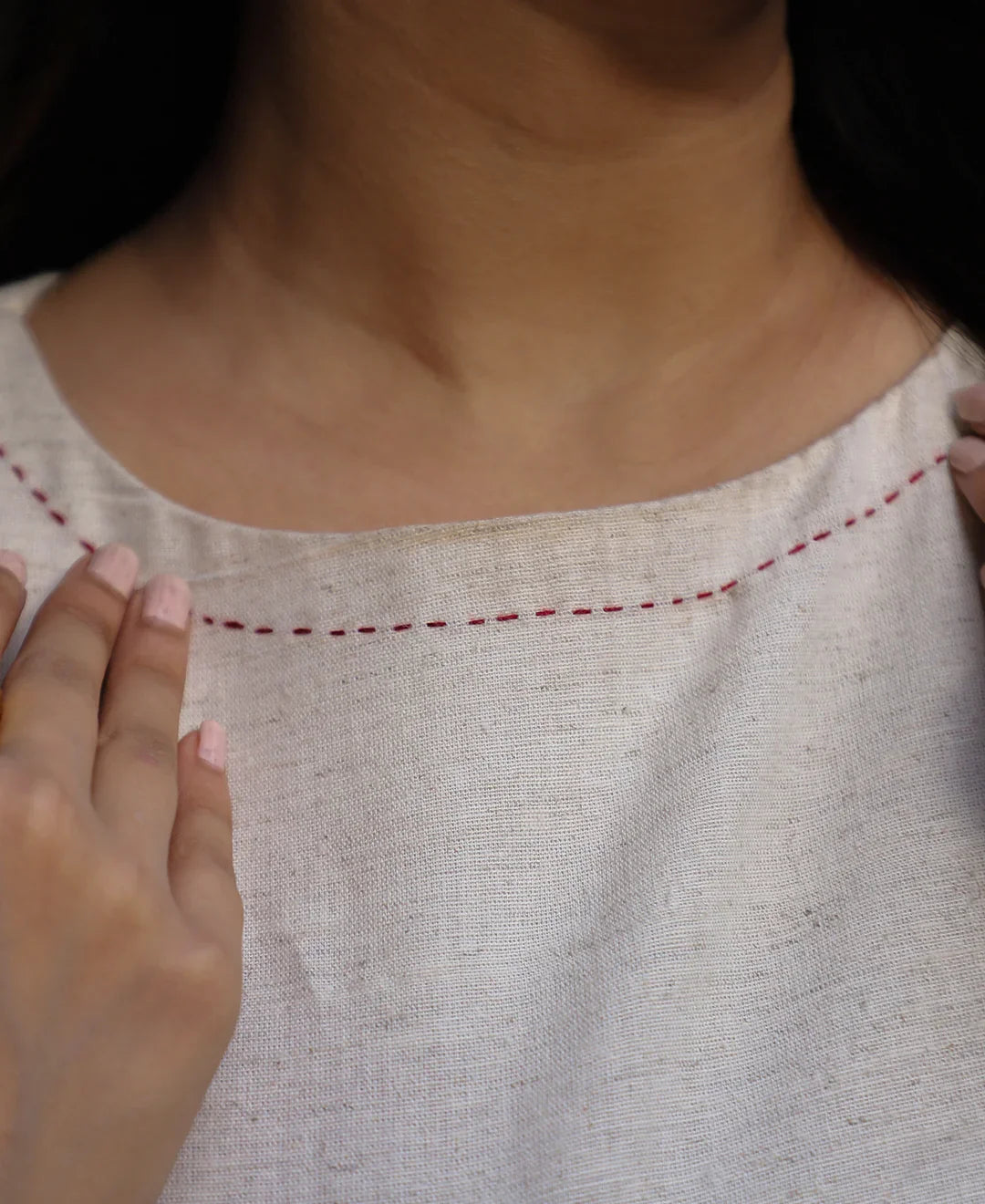 The Kantha stich A-line Dress