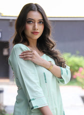Princess Kantha Stitch Kurta Set