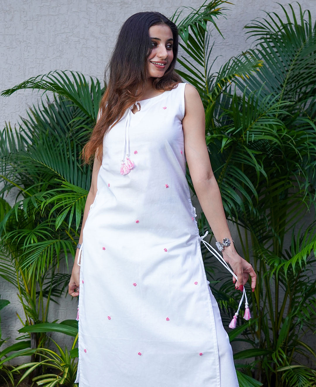 French Criss Cross Kurta Set – Organic Cotton Kurta & Pant