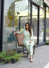 Princess Kantha Stitch Kurta Set