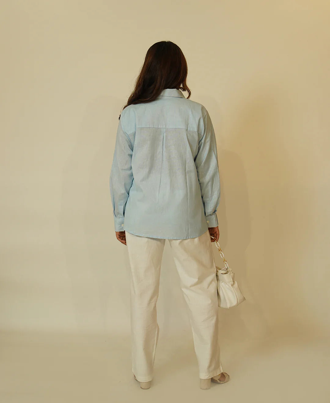 The Pinstripe Pocket – Organic Cotton Shirt with Pintucks & Oversized Pocket
