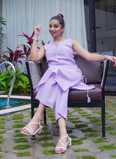 French Criss Cross Kurta Set – Organic Cotton Kurta & Pant