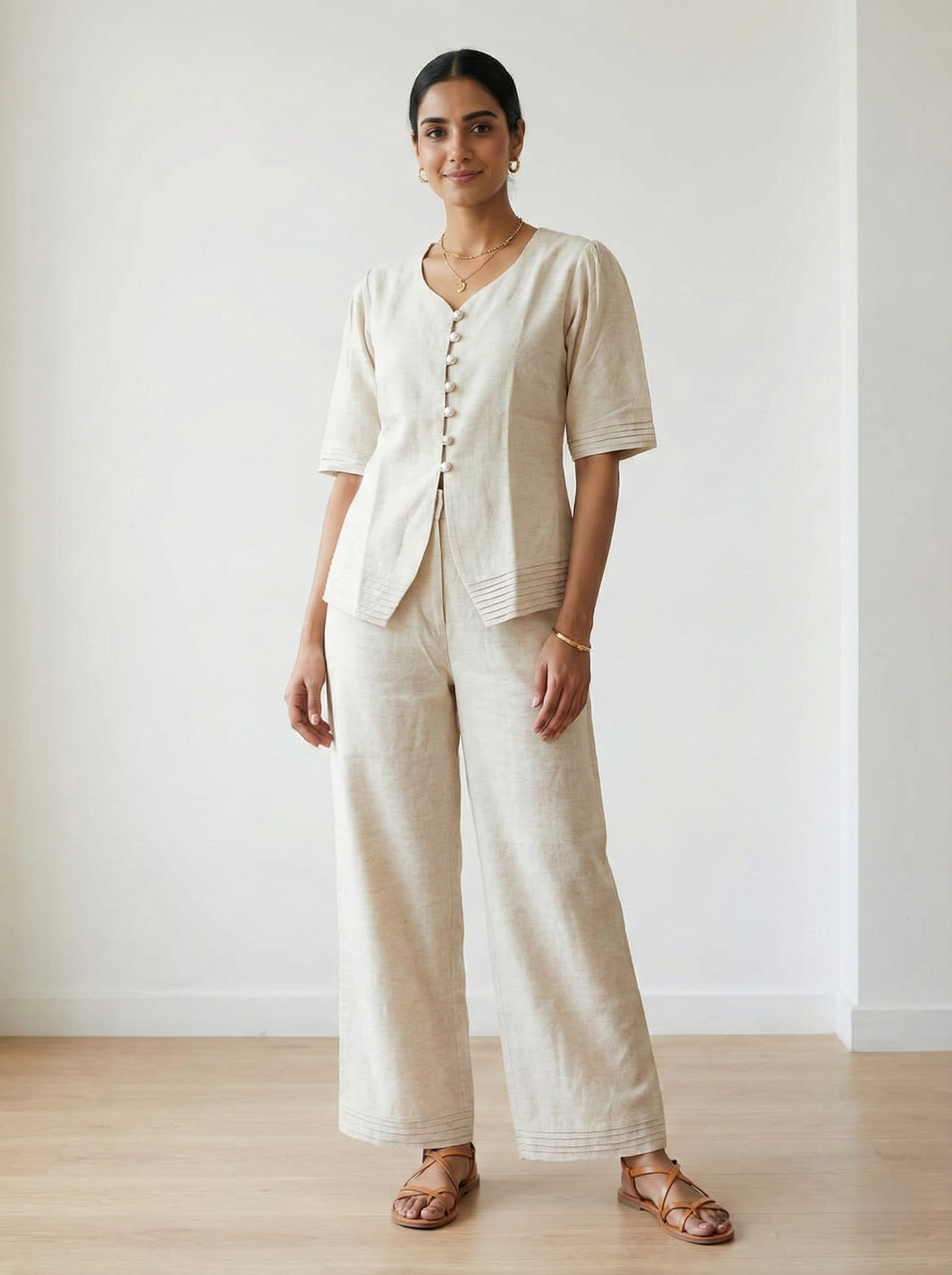 Pleated Cord Set