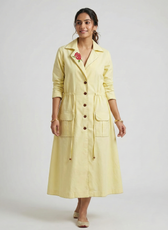 Rose Brooch overcoat