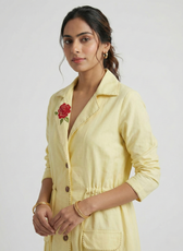 Rose Brooch overcoat
