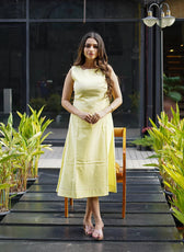 The Kantha stich A-line Dress