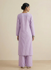 Pleats and Threads Kurta Set