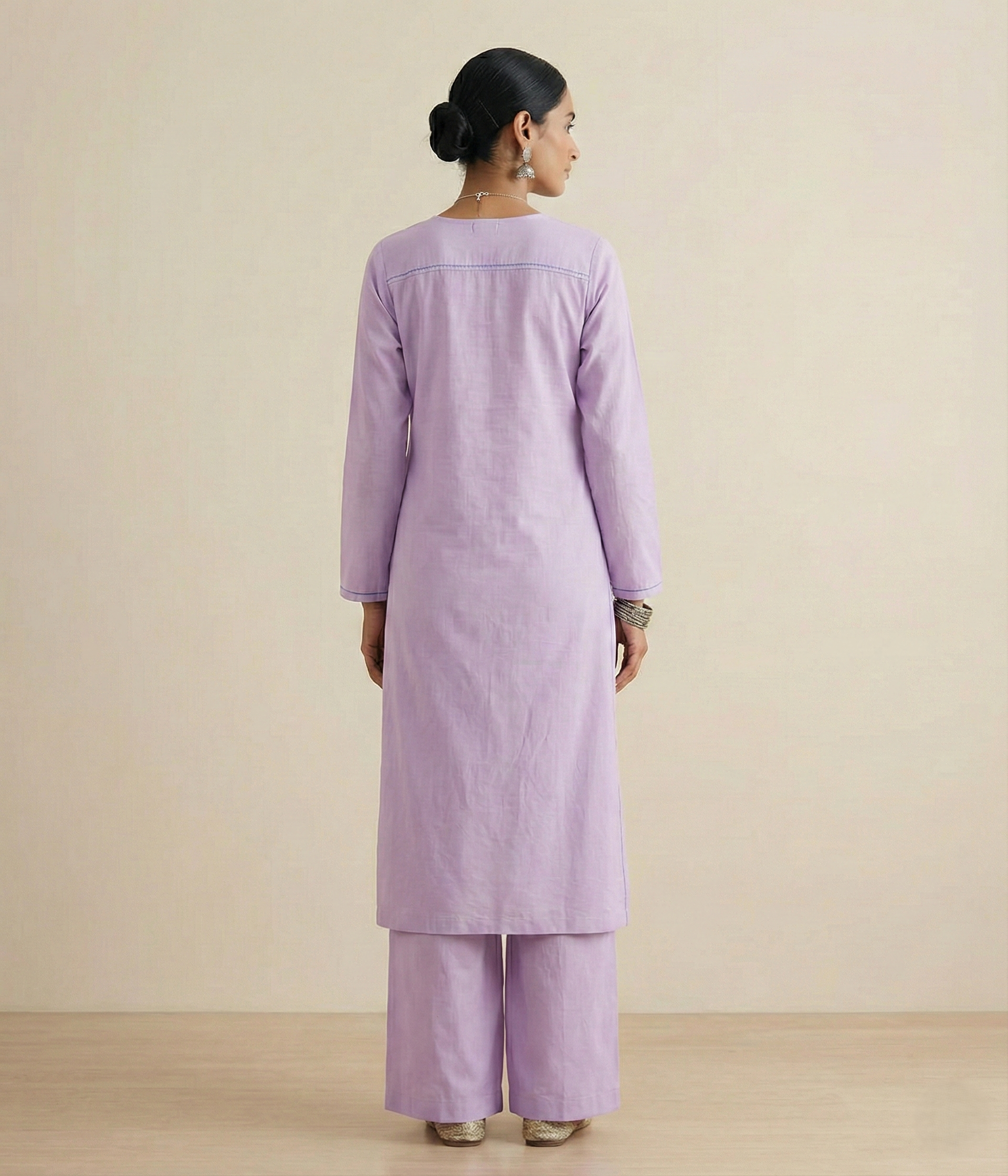 Pleats and Threads Kurta Set