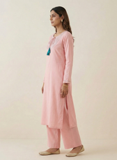 Pleats and Threads Kurta Set